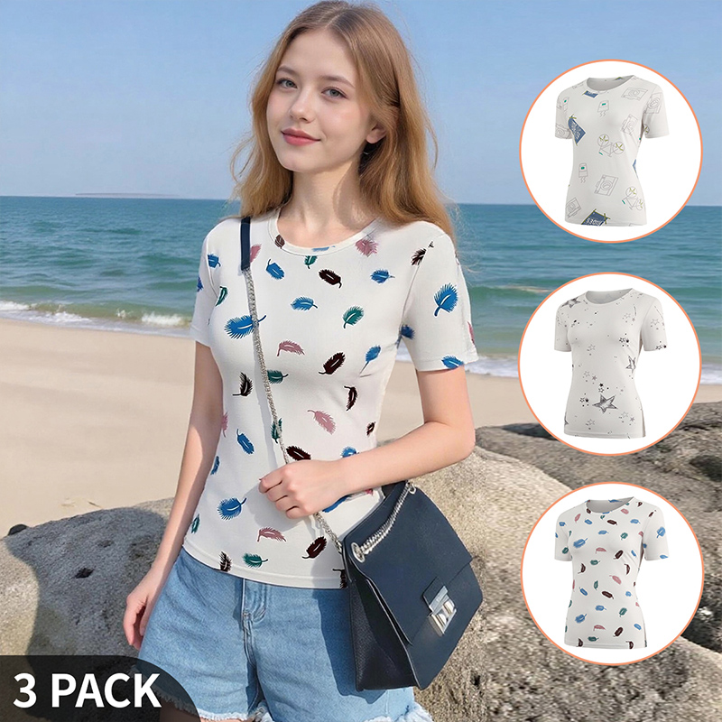 Women Fashion Wear - Женская летняя футболка с короткими рукавами