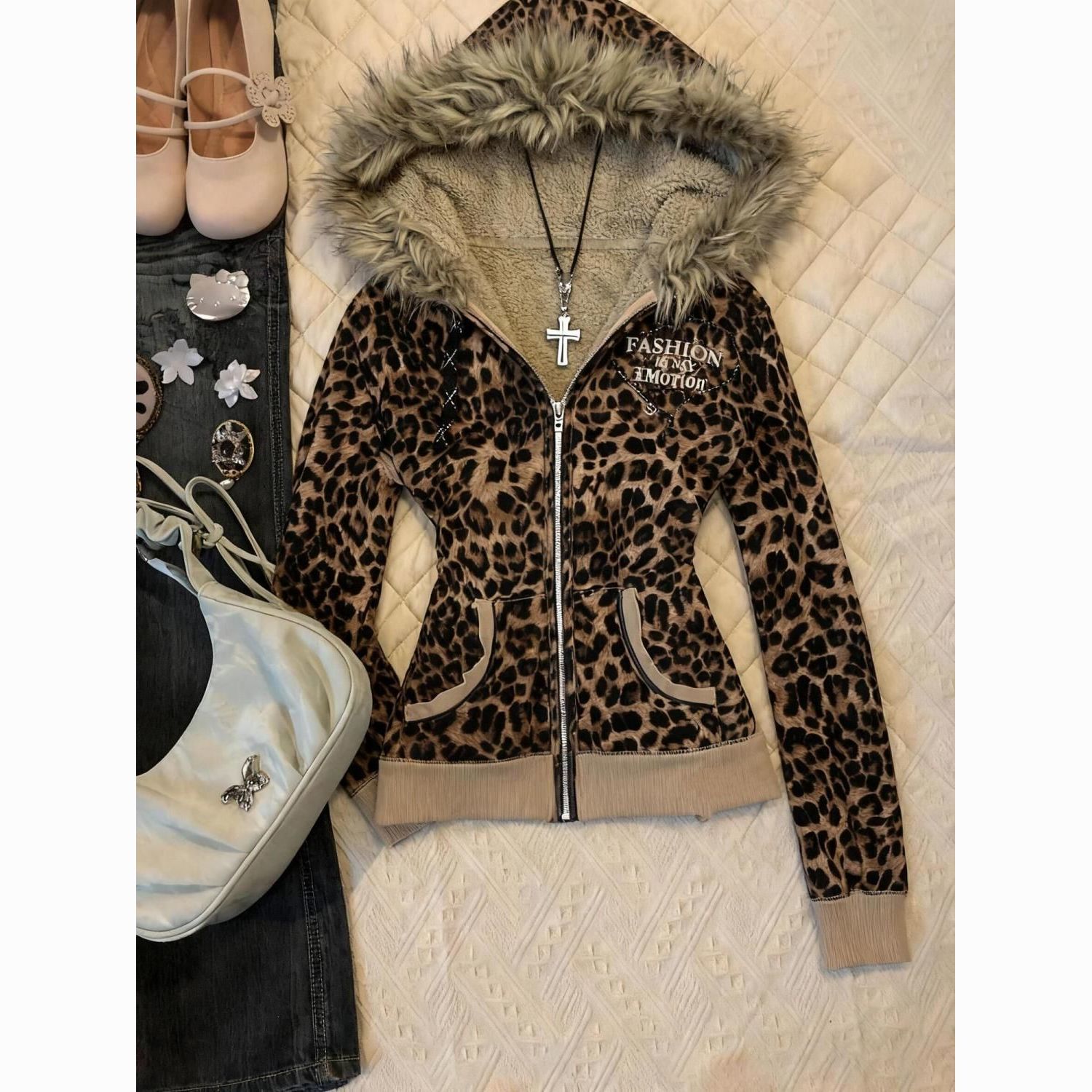Women Fashion Jackets - Новая модель: ретро-худи в американском стиле,