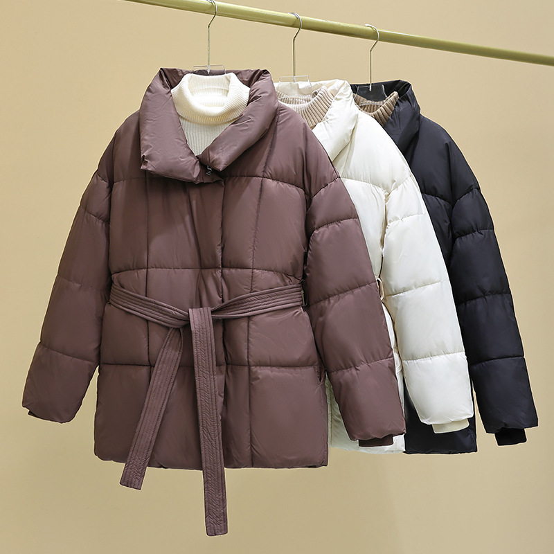Women'S Fashion Quilted Jacket - Зимние женские утепленные парки и куртки
