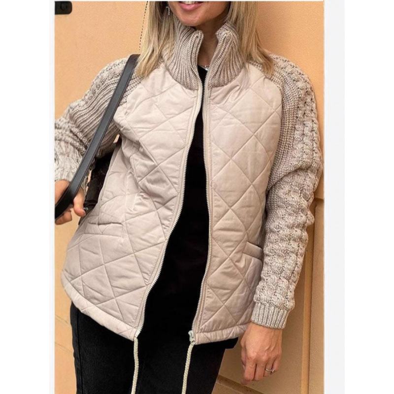 Женская вязаная куртка на осен – обзор и цена Women'S Fashion Quilted Jacket