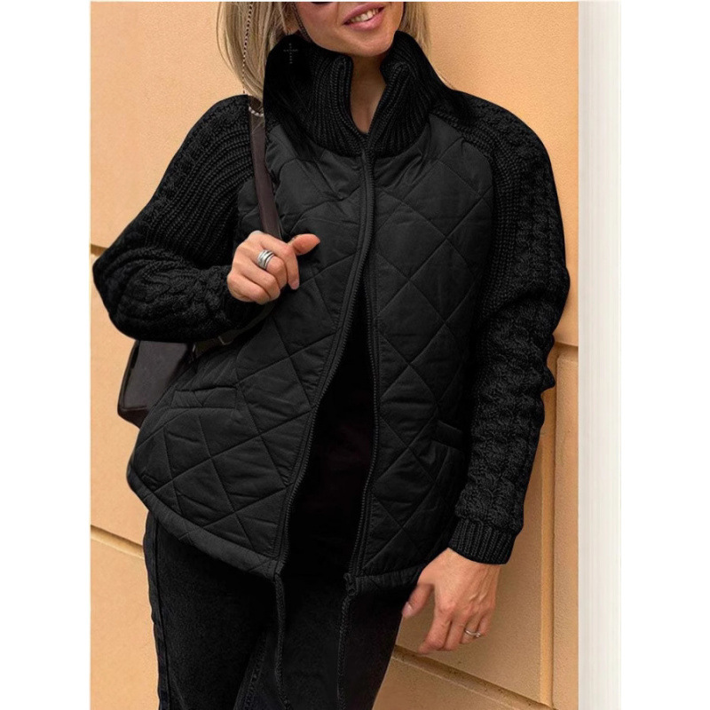 Женская вязаная куртка на осен – обзор и цена Women'S Fashion Quilted Jacket