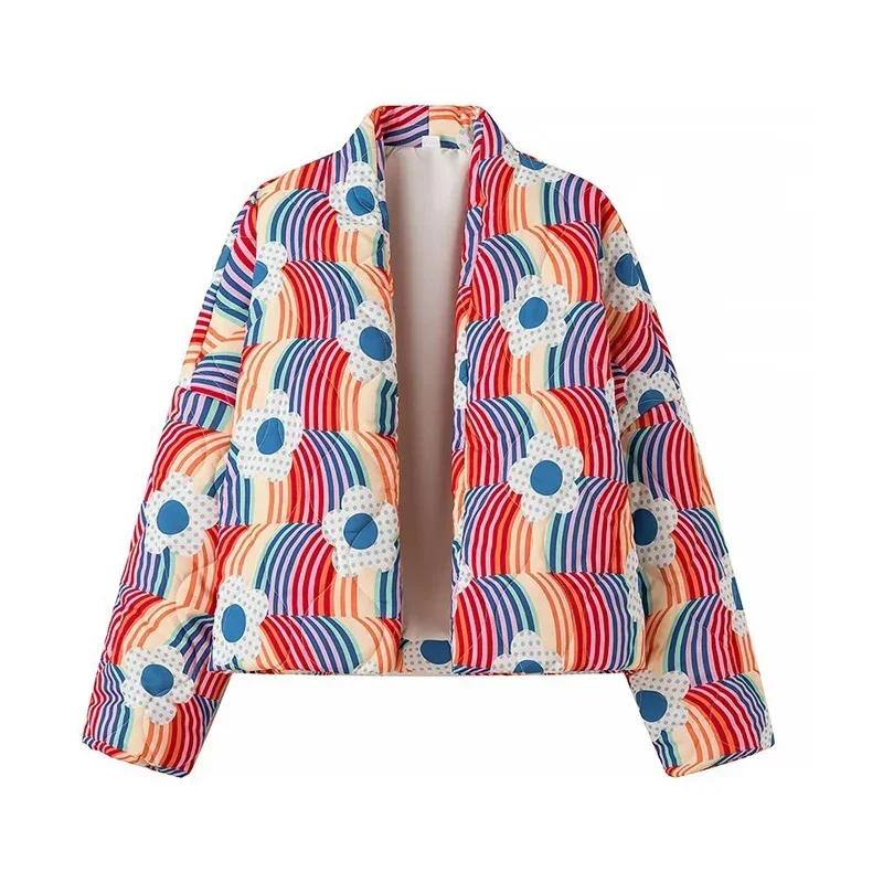Модные стеганые пальто с принт – обзор и цена Women'S Fashion Quilted Jacket