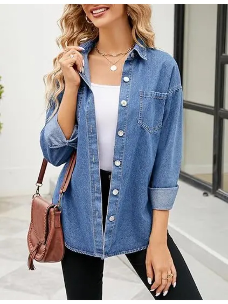 Новые свободные джинсовые руба – обзор и цена Women Fashion Jackets